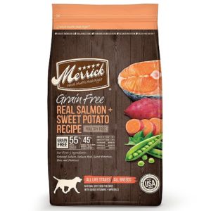 3. Merrick Salmon and Sweet Potato Grain Free Meal
