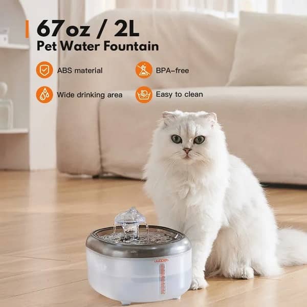 WOpet Cat & Dog Water Fountain Ultra Quiet 